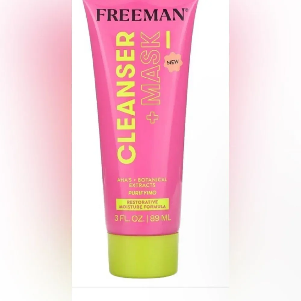 🛍️ Freeman Beauty, Restorative Cleanser + Beauty Mask, 3 fl oz (89 ml)💥